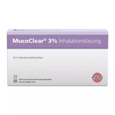 MUCOCLEAR 3% NaCl inhalation solution, 20X4 ml