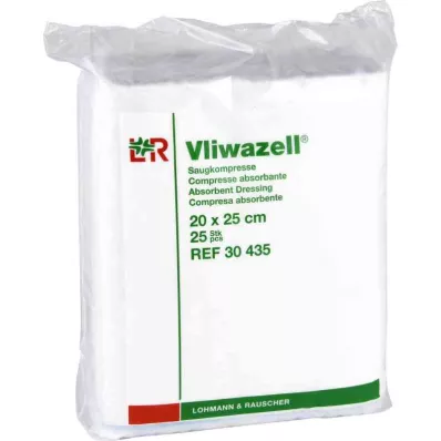 VLIWAZELL Absorbent compresses non-sterile 20x25 cm, 25 pcs VLIWAZELL Absorbent compresses non-sterile 20x25 cm, 25 pcs