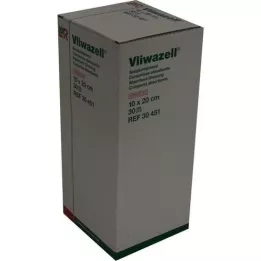 VLIWAZELL Absorbent compresses sterile 10x20 cm, 30 pcs
