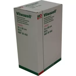 VLIWAZELL Absorbent compresses sterile 15x20 cm, 30 pcs