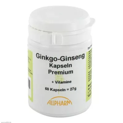 GINKGO+GINSENG Premium capsules, 60 pcs GINKGO+GINSENG Premium capsules, 60 pcs