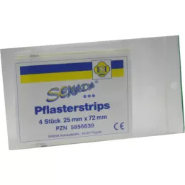 SENADA Plaster strips 25x72 mm, 4 pcs