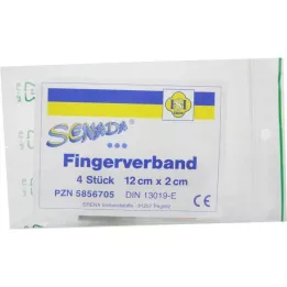 SENADA Finger bandage 2x12 cm, 4 pcs