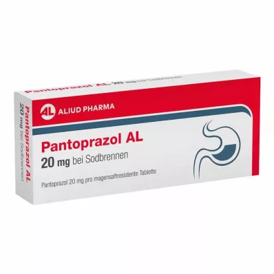 PANTOPRAZOL AL 20 mg for heartburn enteric-coated tablets, 7 pcs