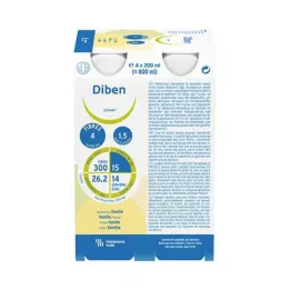 DIBEN DRINK Vanilla 1.5 kcal/ml, 4X200 ml