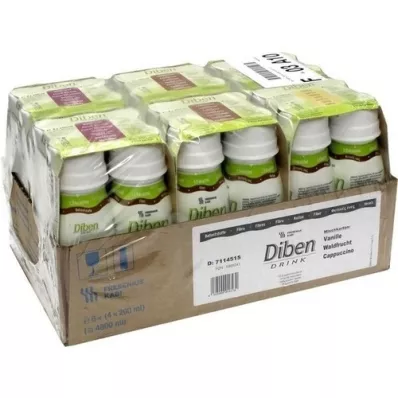 DIBEN DRINK Mixed carton 1.5 kcal/ml, 24X200 ml
