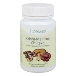 REISHI-MAITAKE-Shitake capsules good for healthy cells, 60 pcs