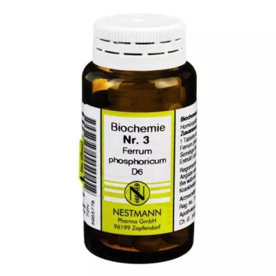 BIOCHEMIE 3 Ferrum phosphoricum D 6 tablets, 100 pc BIOCHEMIE 3 Ferrum phosphoricum D 6 tablets, 100 pc