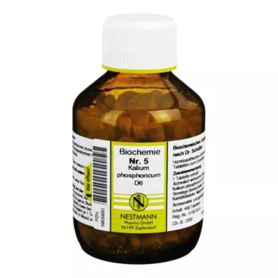 BIOCHEMIE 5 Kalium phosphoricum D 6 tablets, 400 pc BIOCHEMIE 5 Kalium phosphoricum D 6 tablets, 400 pc