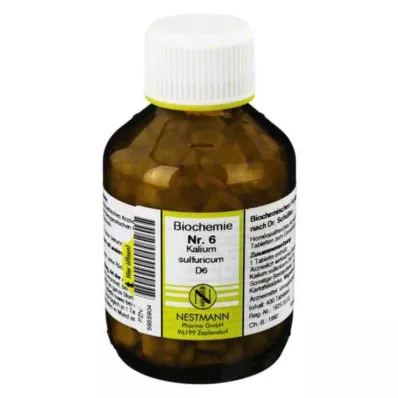 BIOCHEMIE 6 Kalium sulphuricum D 6 tablets, 400 pc BIOCHEMIE 6 Kalium sulphuricum D 6 tablets, 400 pc