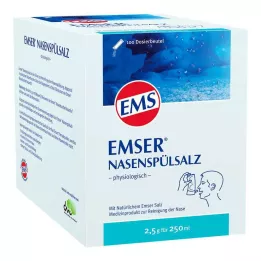 EMSER Nasal rinsing salt physiological pouch, 100 pcs