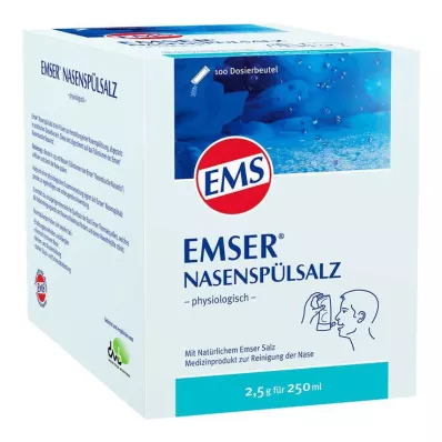 EMSER Nasal rinsing salt physiological pouch, 100 pcs EMSER Nasal rinsing salt physiological pouch, 100 pcs