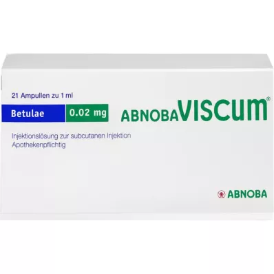 ABNOBAVISCUM Betulae 0.02 mg ampoules, 21 pcs