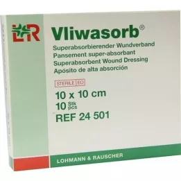 VLIWASORB superabsorb.absorb.comp.sterile 10x10 cm, 10 pcs