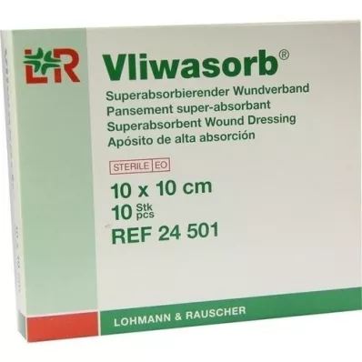 VLIWASORB superabsorb.absorb.comp.sterile 10x10 cm, 10 pcs