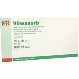 VLIWASORB superabsorb.absorb.comp.sterile 10x20 cm, 10 pcs