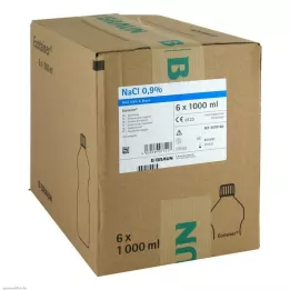 KOCHSALZLÖSUNG 0.9% B.Braun Ecotainer rinsing solution, 6X1000 ml