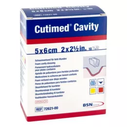CUTIMED Cavity foam dressing 5x6 cm non-adhesive, 10 pcs