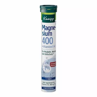 KNEIPP Magnesium 400+C+E Effervescent Tablets, 15 pcs