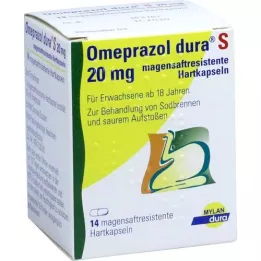 OMEPRAZOL dura S 20 mg enteric-coated hard capsules, 14 pcs