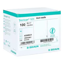 STERICAN Cannulae 18 Gx1 1/2 1.1x40 blunt/blunt, 100 pcs