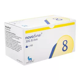 NOVOFINE 8 cannulas 0.30x8 mm, 100 pcs