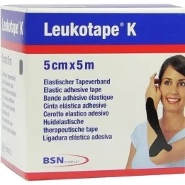 LEUKOTAPE K 5 cm black, 1 pc