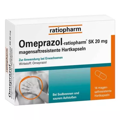 OMEPRAZOL-ratiopharm SK 20 mg enteric-coated hard capsules, 14 pcs