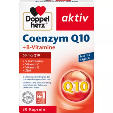 DOPPELHERZ Coenzyme Q10+B Vitamins Capsules, 30 Capsules