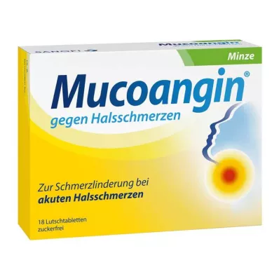 MUCOANGIN Mint 20 mg lozenges, 18 pcs