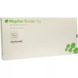 MEPILEX Border Ag foam dressing 10x20 cm sterile, 5 pcs