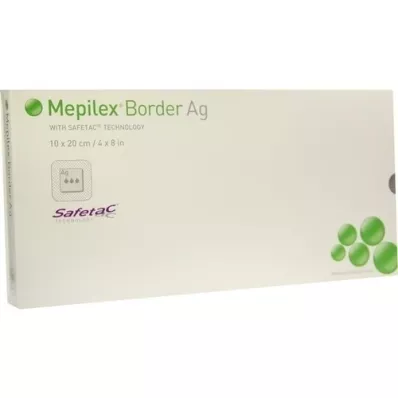 MEPILEX Border Ag foam dressing 10x20 cm sterile, 5 pcs