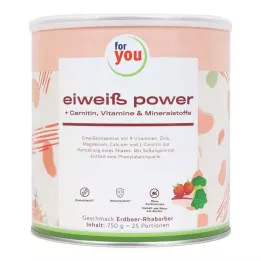 FOR YOU protein power strawberry powder, 750 g