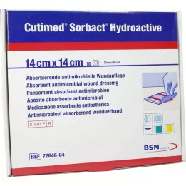 CUTIMED Sorbact Hydroactive Compresses 14x14 cm, 10 pcs