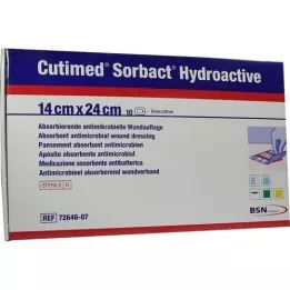 CUTIMED Sorbact Hydroactive Compresses 14x24 cm, 10 pcs