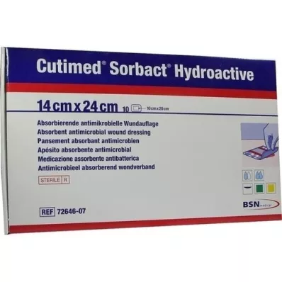 CUTIMED Sorbact Hydroactive Compresses 14x24 cm, 10 pcs