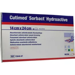 CUTIMED Sorbact Hydroactive Compresses 14x24 cm, 10 pcs