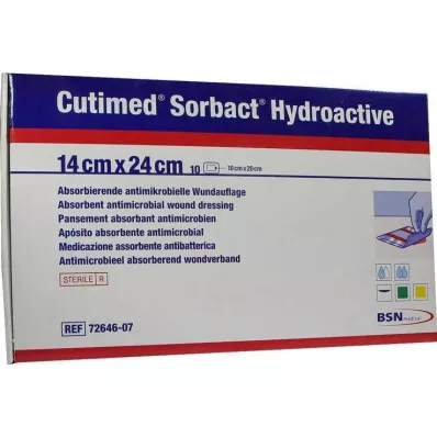 CUTIMED Sorbact Hydroactive Compresses 14x24 cm, 10 pcs
