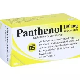PANTHENOL 100 mg Jenapharm tablets, 50 pcs