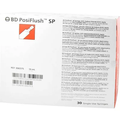 BD POSIFLUSH SP Flushing system prefilled syringes, 30X10 ml BD POSIFLUSH SP Flushing system prefilled syringes, 30X10 ml