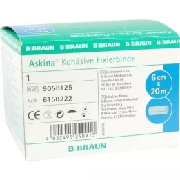 ASKINA Fixation bandage cohesive 6 cmx20 m, 1 pc