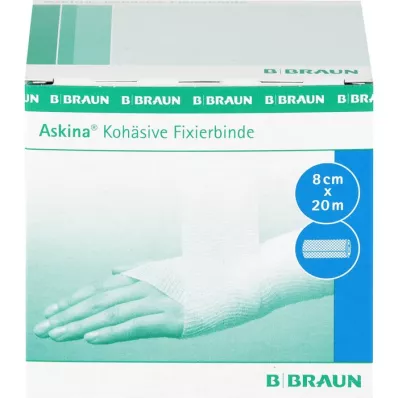 ASKINA Fixation bandage cohesive 8 cmx20 m, 1 pc
