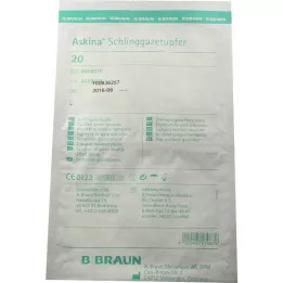 ASKINA Plum-grit sterile sling gauze swabs, 20 pcs