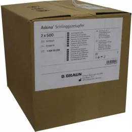 ASKINA Plum-sized non-sterile sling gauze swabs, 2 x 500 pcs