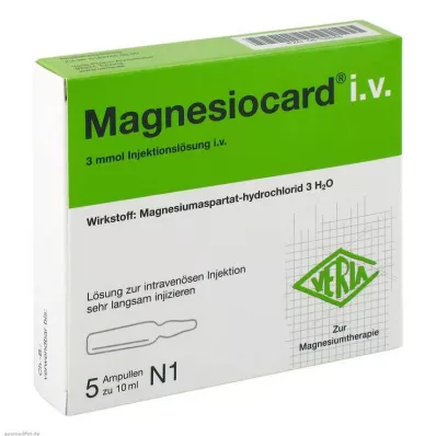 MAGNESIOCARD i.v. solution for injection, 5X10 ml