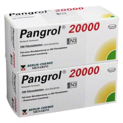 PANGROL 20,000 enteric-coated tablets, 200 pcs PANGROL 20,000 enteric-coated tablets, 200 pcs