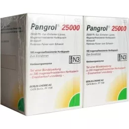 PANGROL 25.000 hard caps with enteric-coated pell, 200 pcs