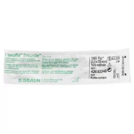 VASOFIX Brown tube 18 G 33 mm green/white, 1 pc
