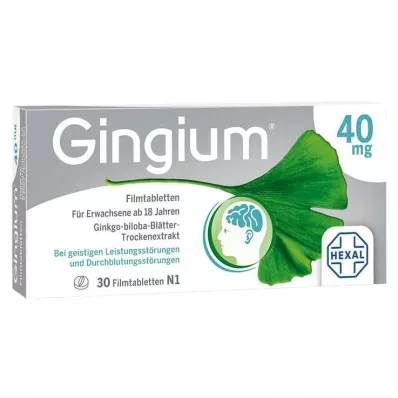 GINGIUM Film-coated tablets, 30 pcs GINGIUM Film-coated tablets, 30 pcs