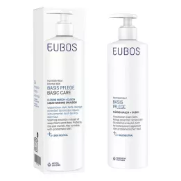 EUBOS FLÜSSIG blue unscented with dispenser, 400 ml